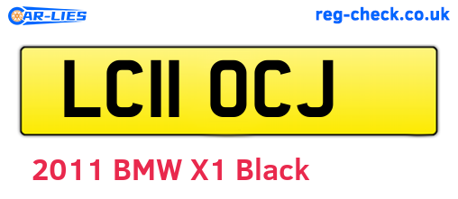 LC11OCJ are the vehicle registration plates.