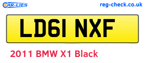 LD61NXF are the vehicle registration plates.