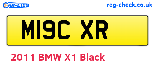 M19CXR are the vehicle registration plates.