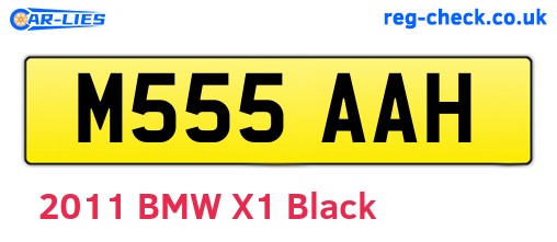 M555AAH are the vehicle registration plates.