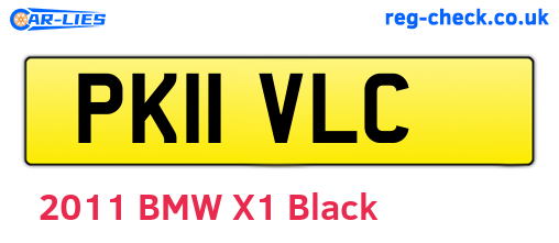 PK11VLC are the vehicle registration plates.