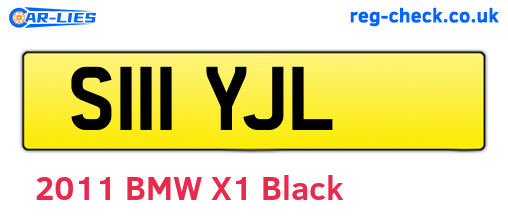 S111YJL are the vehicle registration plates.