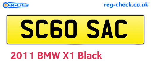 SC60SAC are the vehicle registration plates.