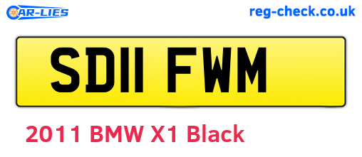 SD11FWM are the vehicle registration plates.