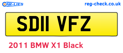 SD11VFZ are the vehicle registration plates.