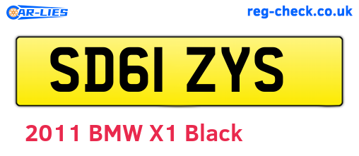 SD61ZYS are the vehicle registration plates.