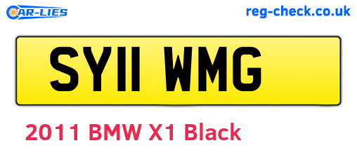 SY11WMG are the vehicle registration plates.