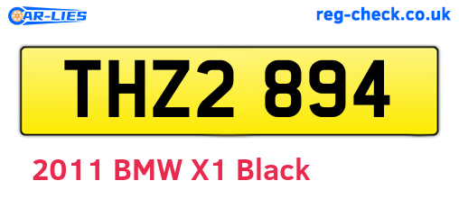 THZ2894 are the vehicle registration plates.