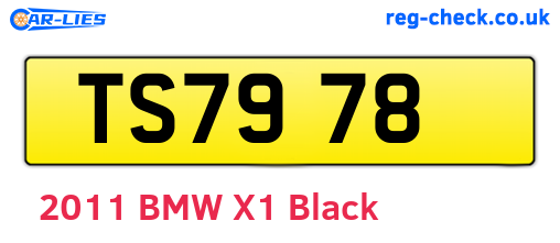 TS7978 are the vehicle registration plates.