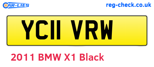 YC11VRW are the vehicle registration plates.