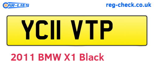 YC11VTP are the vehicle registration plates.