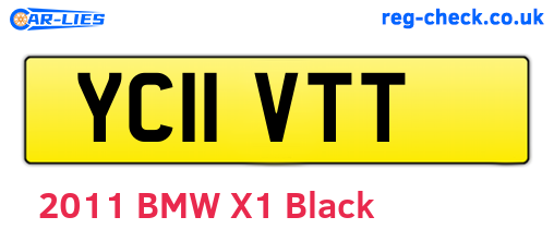 YC11VTT are the vehicle registration plates.