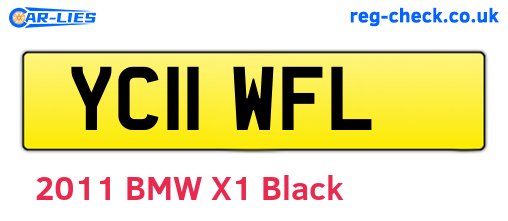 YC11WFL are the vehicle registration plates.