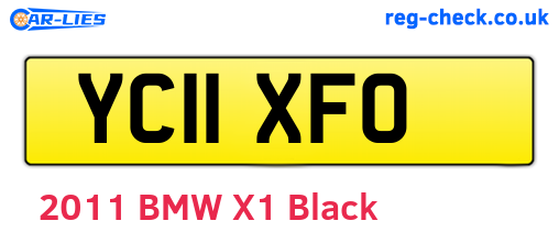 YC11XFO are the vehicle registration plates.
