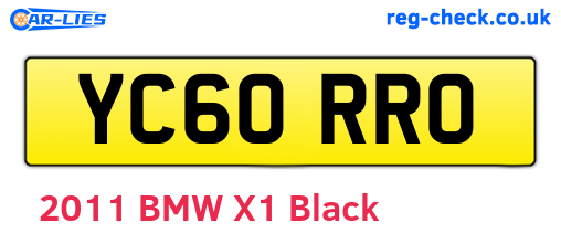 YC60RRO are the vehicle registration plates.