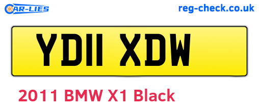 YD11XDW are the vehicle registration plates.