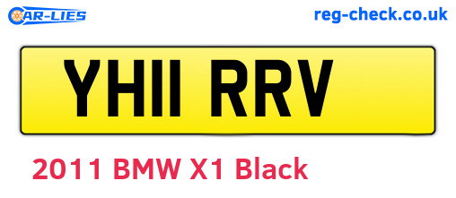 YH11RRV are the vehicle registration plates.
