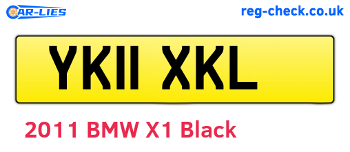 YK11XKL are the vehicle registration plates.