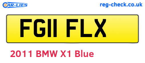 FG11FLX are the vehicle registration plates.