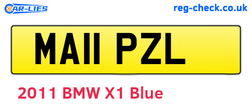 MA11PZL are the vehicle registration plates.