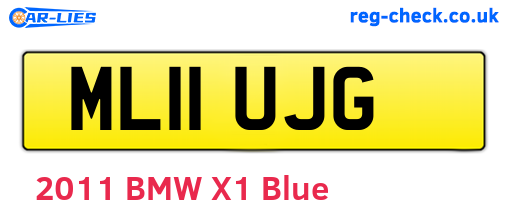 ML11UJG are the vehicle registration plates.