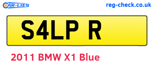 S4LPR are the vehicle registration plates.