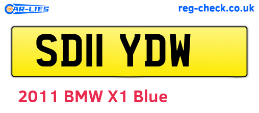 SD11YDW are the vehicle registration plates.