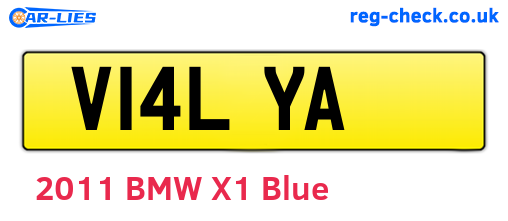 V14LYA are the vehicle registration plates.