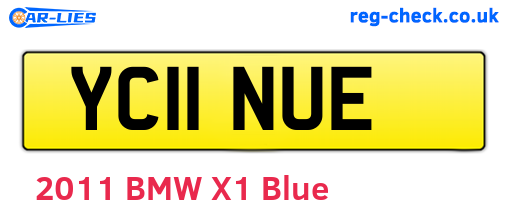 YC11NUE are the vehicle registration plates.