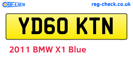 YD60KTN are the vehicle registration plates.