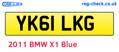 YK61LKG are the vehicle registration plates.
