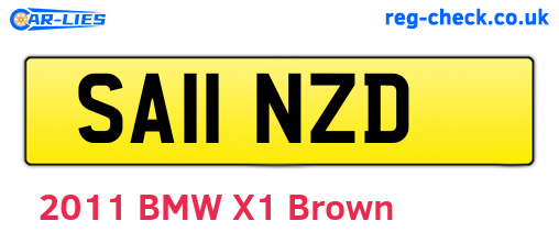 SA11NZD are the vehicle registration plates.