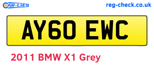 AY60EWC are the vehicle registration plates.