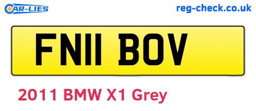 FN11BOV are the vehicle registration plates.
