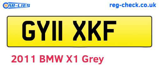 GY11XKF are the vehicle registration plates.