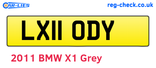 LX11ODY are the vehicle registration plates.