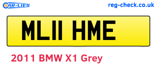 ML11HME are the vehicle registration plates.
