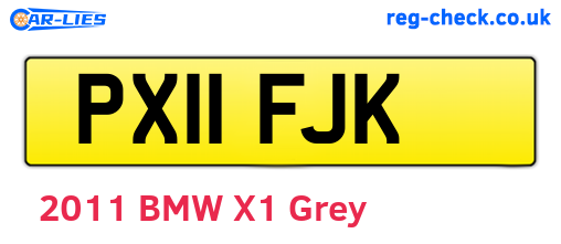 PX11FJK are the vehicle registration plates.