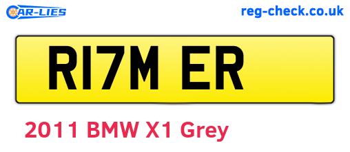 R17MER are the vehicle registration plates.