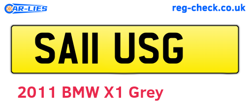 SA11USG are the vehicle registration plates.