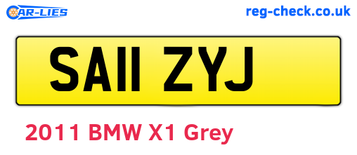SA11ZYJ are the vehicle registration plates.