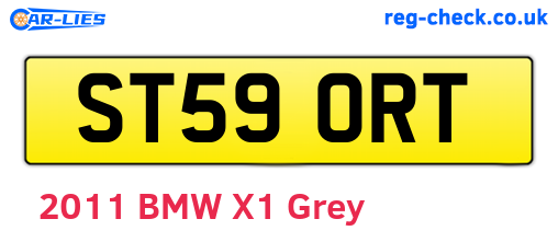 ST59ORT are the vehicle registration plates.
