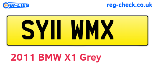 SY11WMX are the vehicle registration plates.