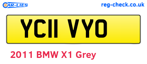 YC11VYO are the vehicle registration plates.