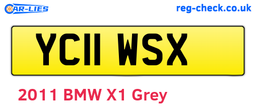 YC11WSX are the vehicle registration plates.