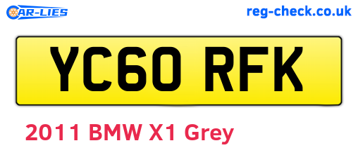 YC60RFK are the vehicle registration plates.