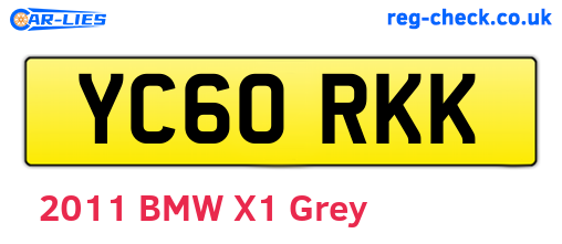 YC60RKK are the vehicle registration plates.