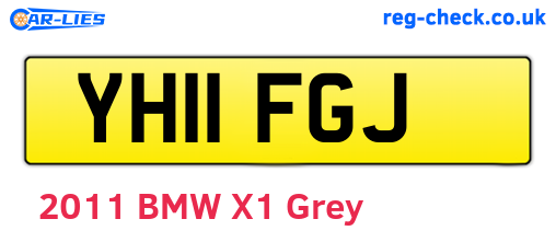 YH11FGJ are the vehicle registration plates.