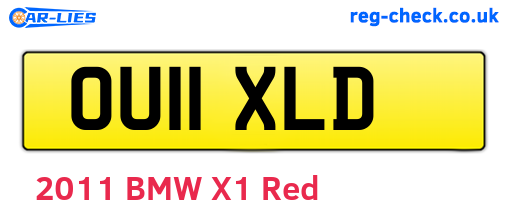 OU11XLD are the vehicle registration plates.