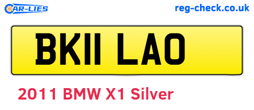 BK11LAO are the vehicle registration plates.